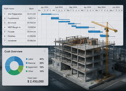 4D/5D BIM Project Management